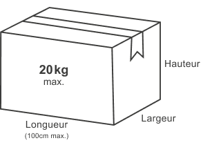 Dimensions pour colis retour